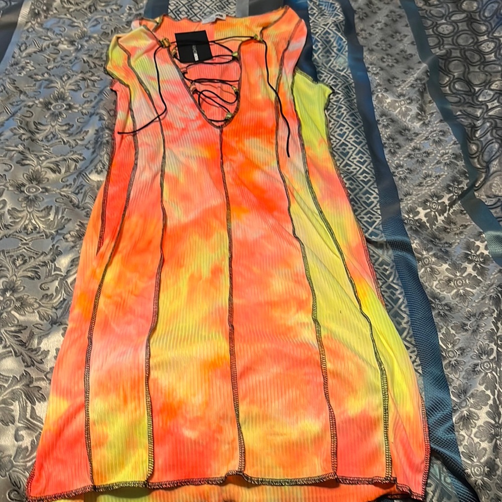 Mini cut out dress
